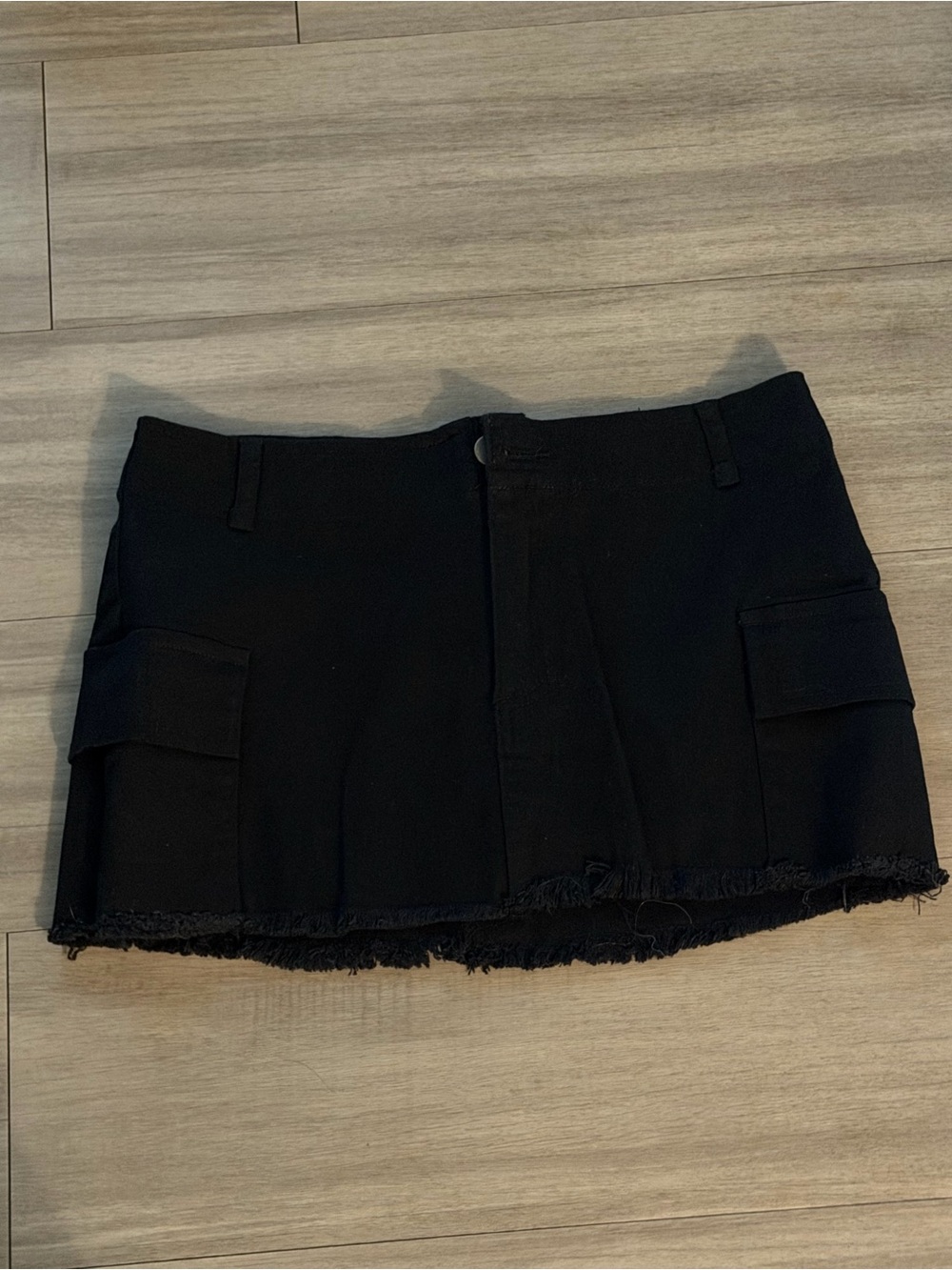 Almost Famous Black Mini Skirt with Cargo Pockets